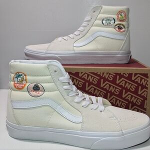 Vans Sk8-Hi Fruit Stickers Classic White Sneakers